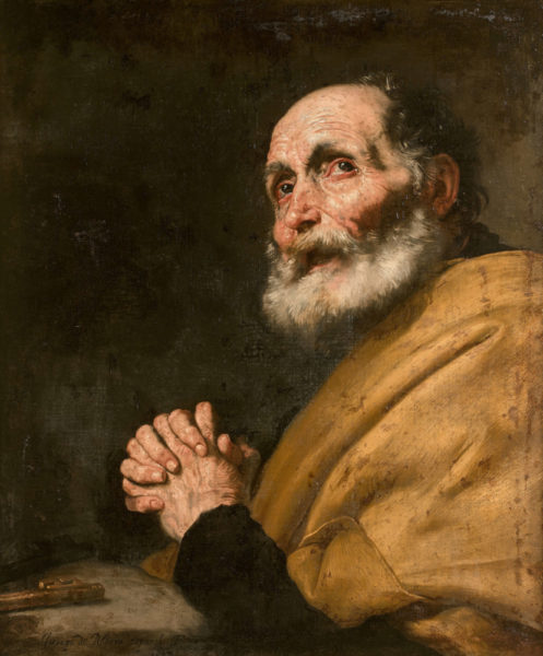 Jusepe de Ribera - Saint Pierre repentant.