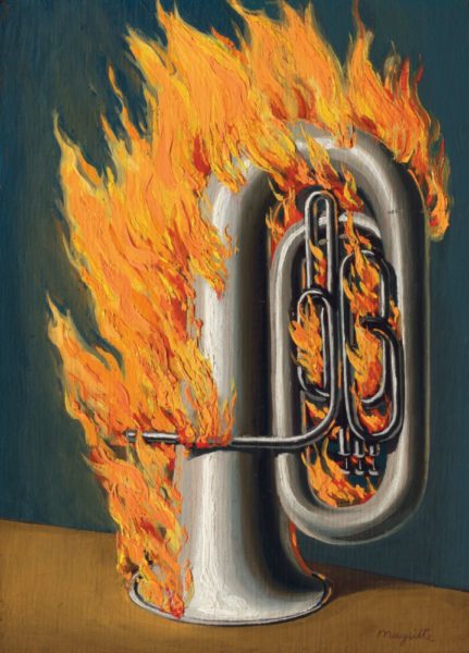 René Magritte - La découverte du feu.